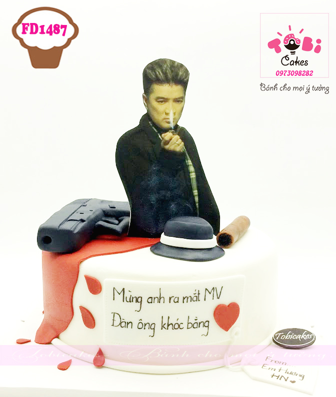 [FD1487] BÁNH SINH NHẬT TRANG TRÍ FONDANT IN ẢNH DÀNH TẶNG NGƯỜI NỔI TIẾNG