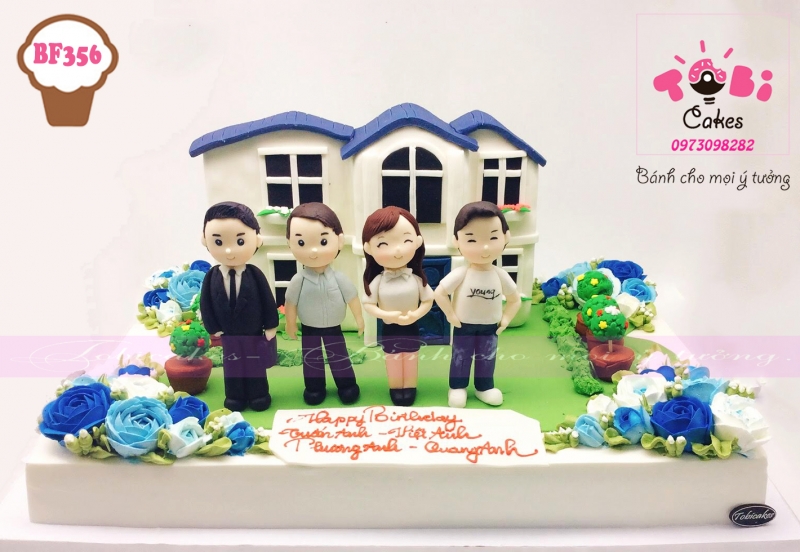 [BF356] BÁNH SINH NHẬT DNAHF TẶNG THÀNH VIÊN GIA ĐÌNH THEO YÊU CẦU