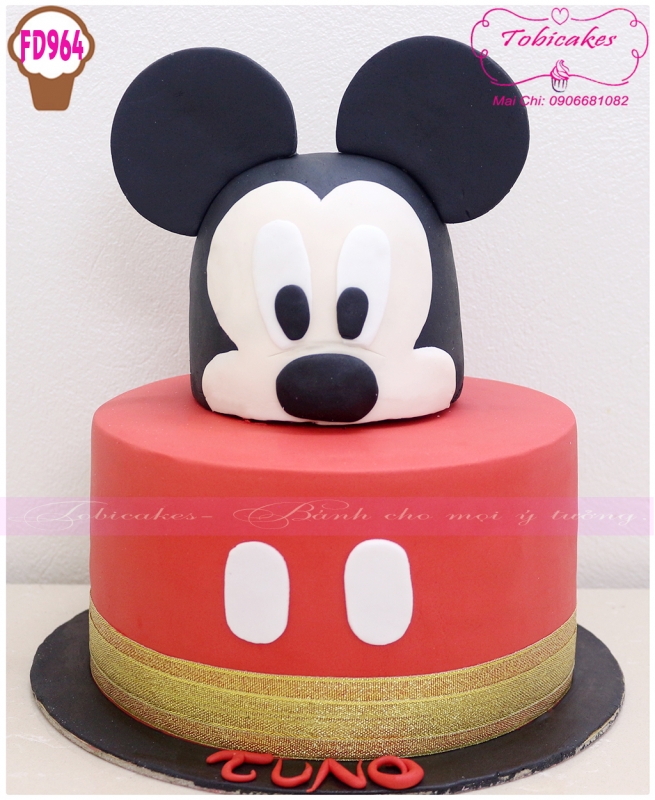 BÁNH SINH NHẬT TẠO HÌNH CHỦ ĐỀ CHUỘT MICKEY