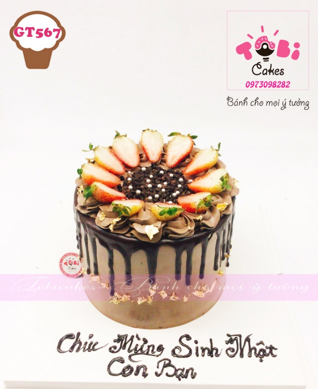 [GT567] BÁNH SINH NHẬT TRANG TRÍ KIỂU ẤU TINH TẾ