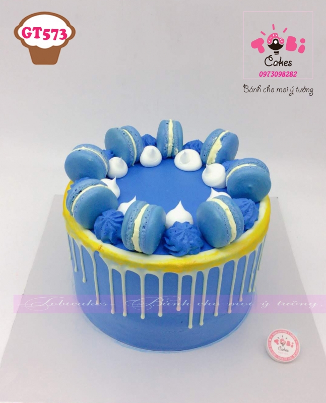 [GT573] BÁNH SINH NHẬT GATO TRANG TRÍ BÁNH MACARON