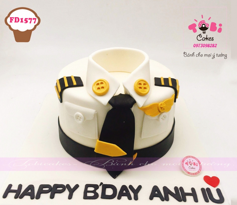 [FD1577] BÁNH SINH NHẬT TRANG TRÍ CHỦ ĐỀ ÁO CỦA PHI CÔNG