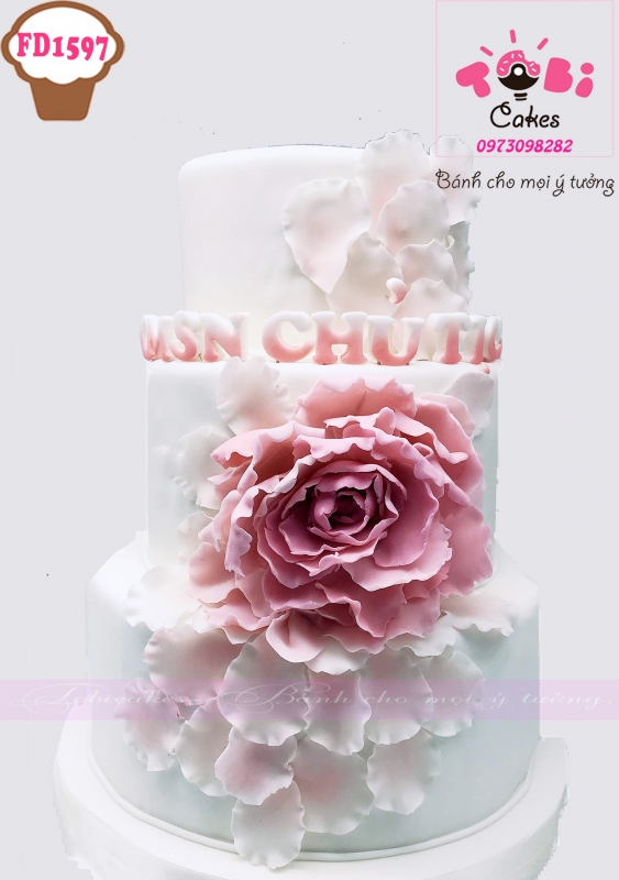 [FD1597] BÁNH SINH NHẬT TRANG TRÍ CHỦ ĐỀ HOA HỒNG DÀNH TẶNG SẾP NỮ