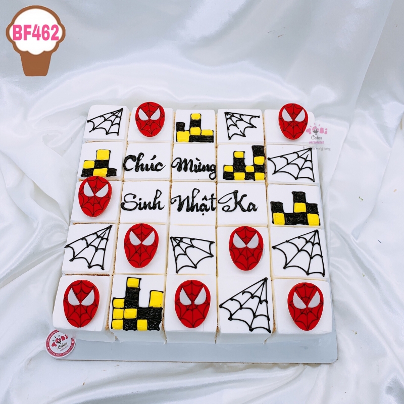 BF462 - BÁNH GATO CHỦ ĐỀ SPIDER MAN DÀNH CHO CÁC BÉ TRAI
