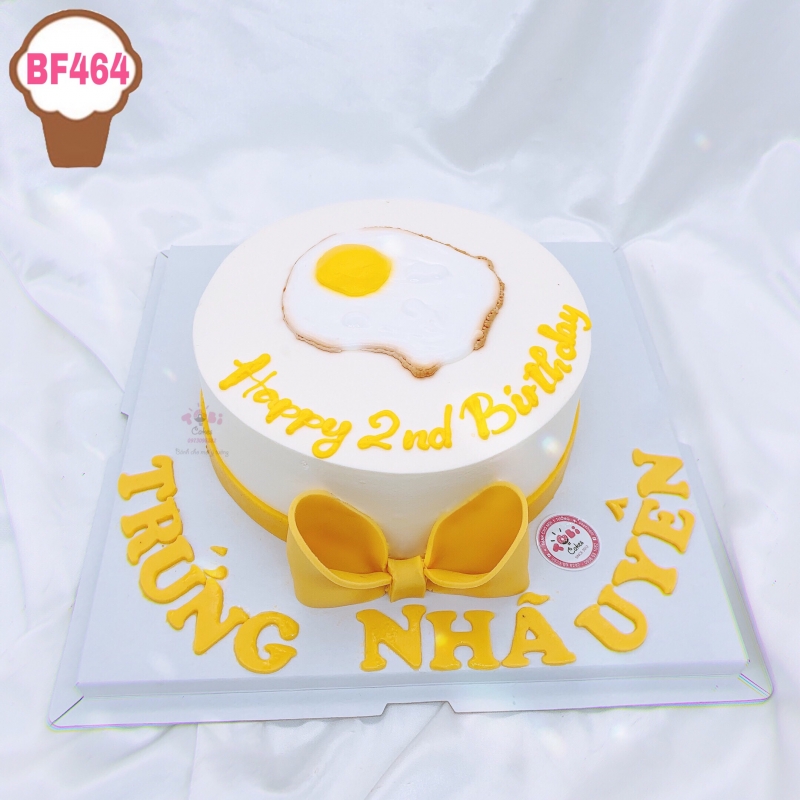 BF464 - BÁNH GATO HÌNH TRỨNG RÁN ỐP LA