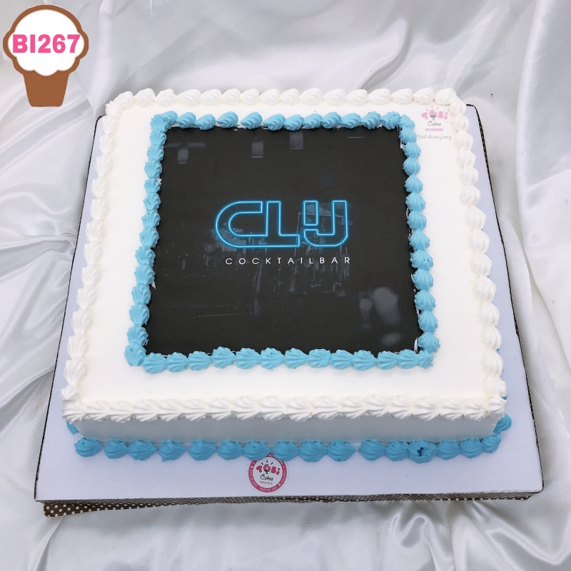 BI267 - BÁNH GATO IN ẢNH LOGO CÔNG TY
