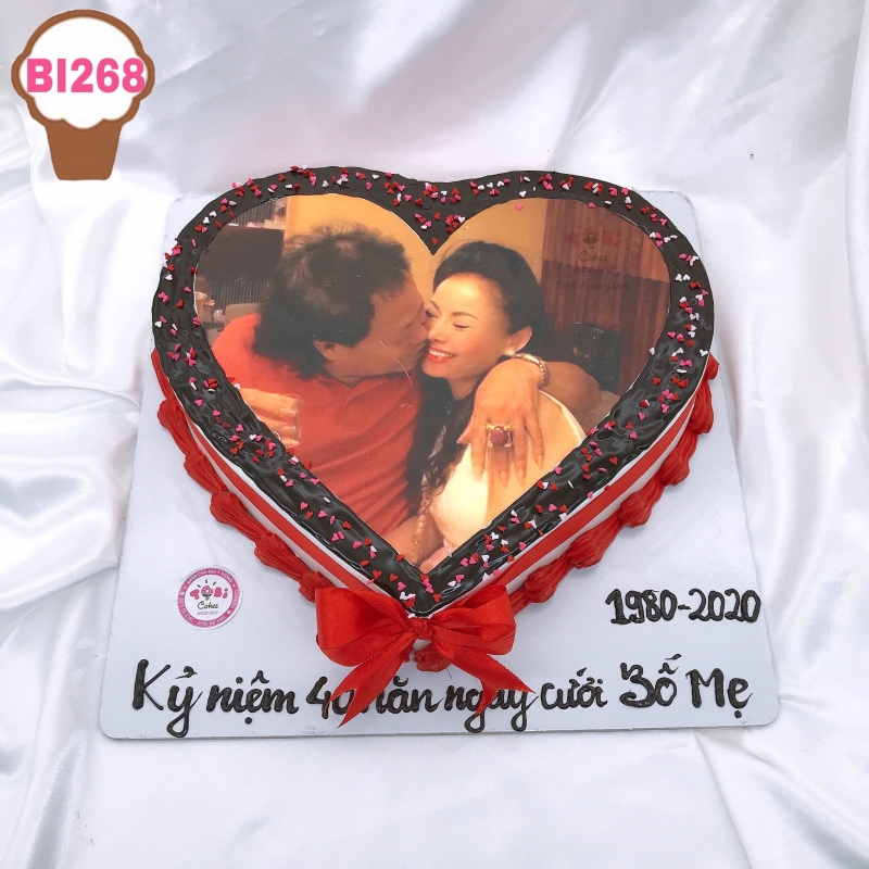 BI268 - BÁNH GATO MỪNG NGÀY CƯỚI IN ẢNH