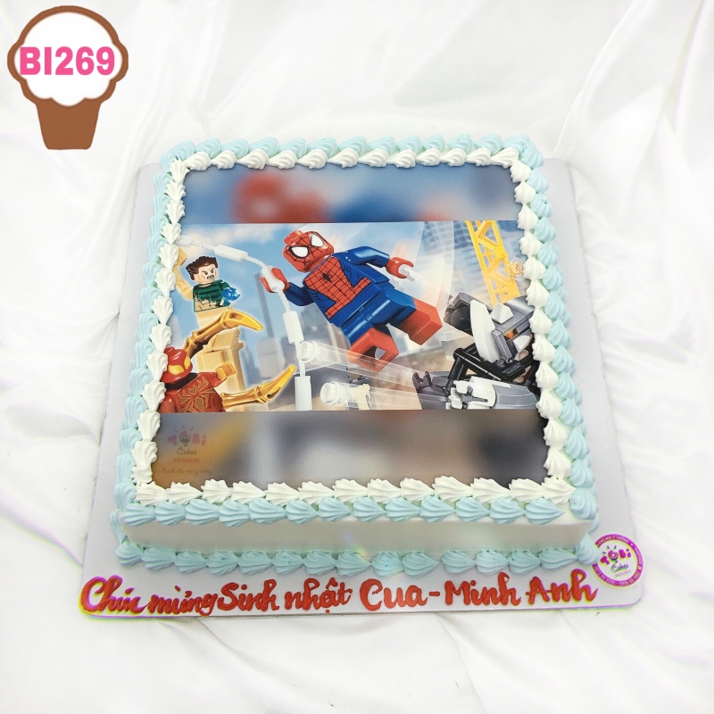 BI269 - BÁNH SINH NHẬT IN ẢNH LEGO DÀNH CHO CÁC BÉ TRAI