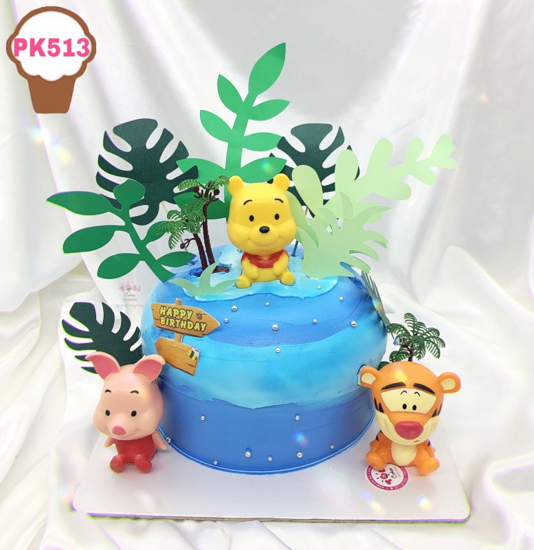 PK513 - BÁNH SINH NHẬT CHỦ ĐỀ GẤU POOH DÀNH CHO CÁC BÉ GÁI, BÉ TRAI