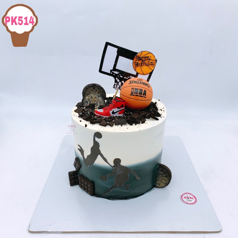 PK514 - BÁNH SINH NHẬT CHỦ ĐỀ BÓNG RỔ DÀNH CHO CÁC BÉ TRÁI, BẠN TRAI