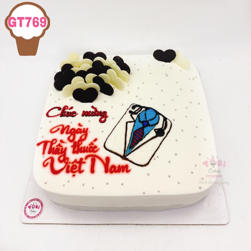 GT769 - BÁNH GATO MỪNG NGÀY THẦY THUỐC VIỆT NAM 27 THÁNG 2