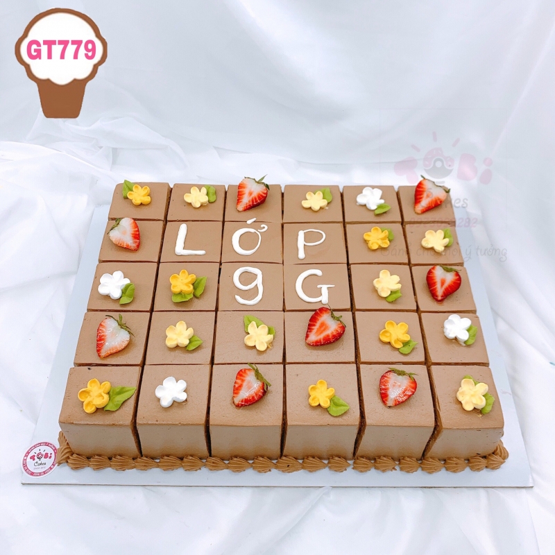 GT779 - BÁNH SINH NHẬT CẮT MIẾNG SẴN DÀNH CHO TẬP THỂ LỚP