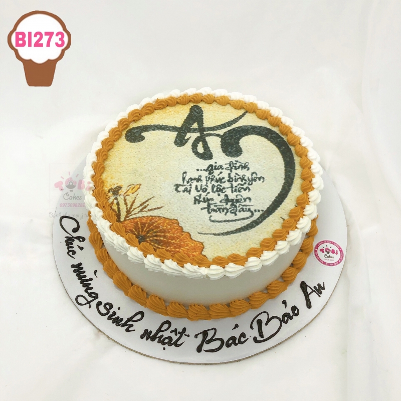 BI273 - BÁNH IN ẢNH CHỮ AN TINH TẾ ĐỘC ĐÁO