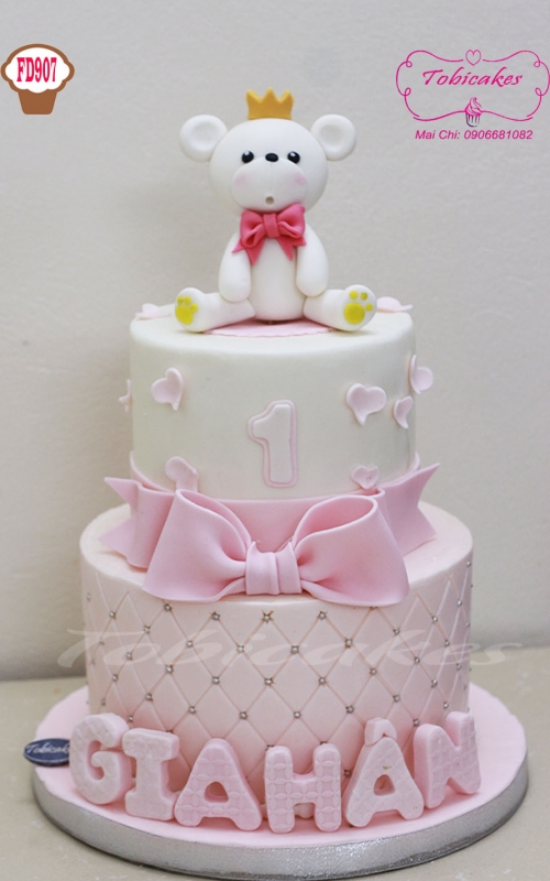 BÁNH SINH NHẬT TẠO HÌNH GẤU TRẮNG CUTE