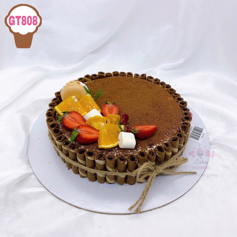 GT808 - BÁNH GATO TIRAMISU TRANG TRÍ KIỂU ÂU