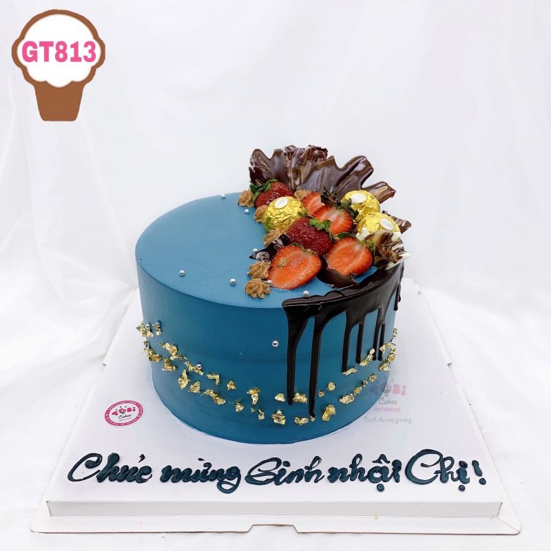 GT813 - BÁNH SINH NHẬT SANG TRỌNG ẤN TƯỢNG TRANG TRÍ KIỂU ÂU