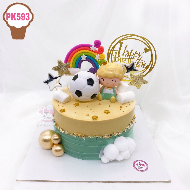 PK593 - BÁNH SINH NHẬT BÉ TRAI YÊU BÓNG ĐÁ DÀNH CHO CÁC BÉ TRAI