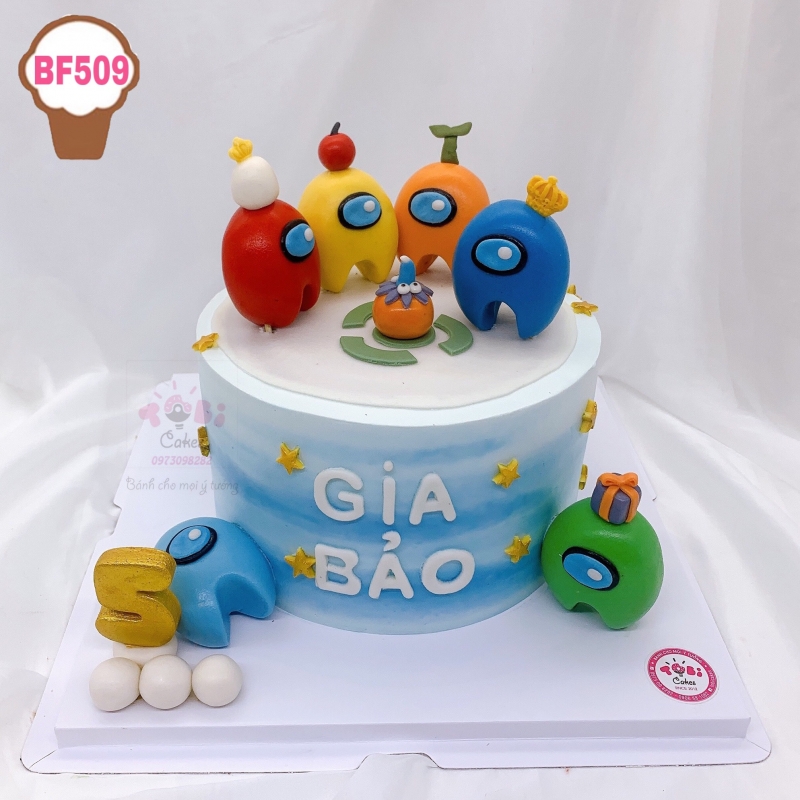 BF509 - BÁNH SINH NHẬT AMONGUS ĐÁNG YÊU DÀNH CHO CÁC BÉ
