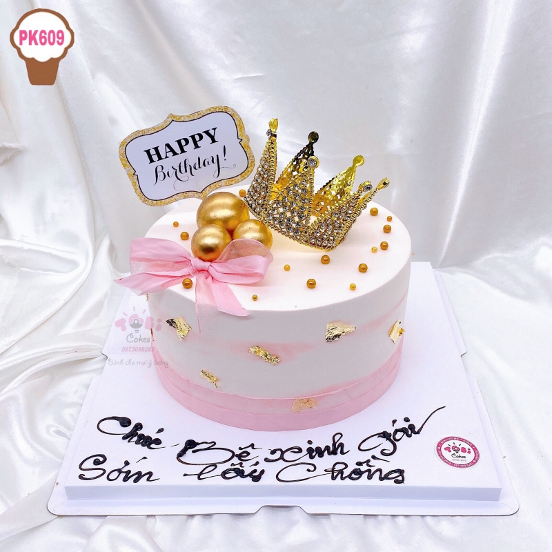 PK609 - BÁNH SINH NHẬT VƯƠNG MIỆN CÔNG CHÚA XINH XẮN DÀNH CHO CÁC BÉ GÁI