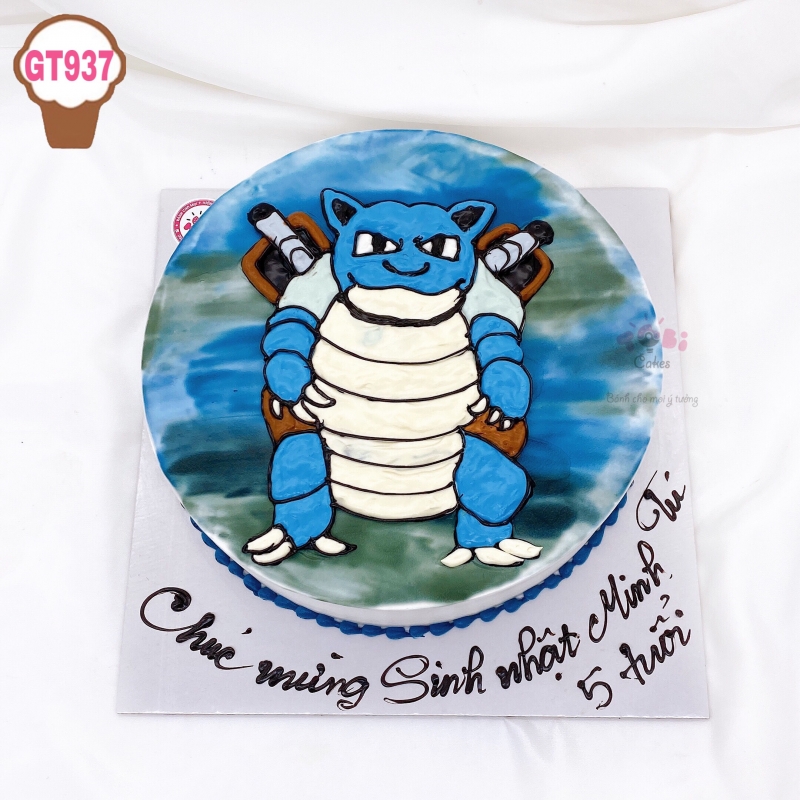 GT937 - BÁNH SINH NHẬT VẼ HÌNH NINJA RÙA DÀNH CHO CÁC BÉ TRAI