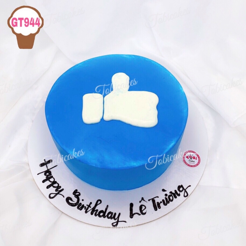 GT944 - BÁNH SINH NHẬT VẼ HÌNH NÚT LIKE ĐẶC TRƯNG TRÊN FACEBOOK