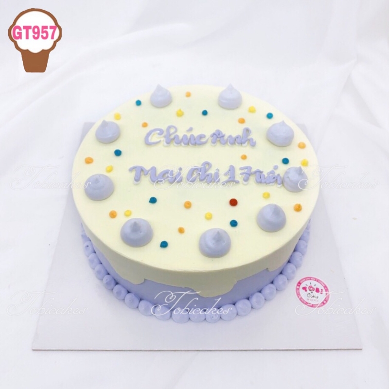 GT957 - BÁNH SINH NHẬT TRANG TRÍ KIỂU HÀN QUỐC, ĐƠN GIẢN NHƯNG RẤT NGỌT NGÀO
