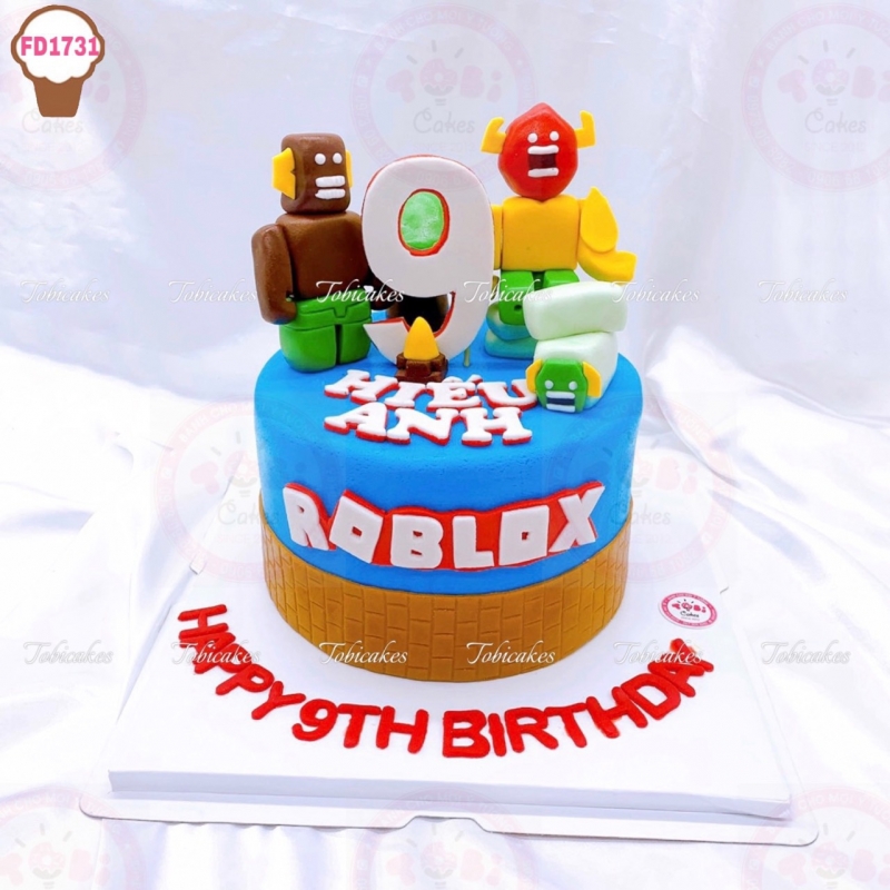 FD1731 - BÁNH SINH NHẬT TẠO HÌNH LEGO ROBLOX DÀNH CHO CÁC BÉ TRAI