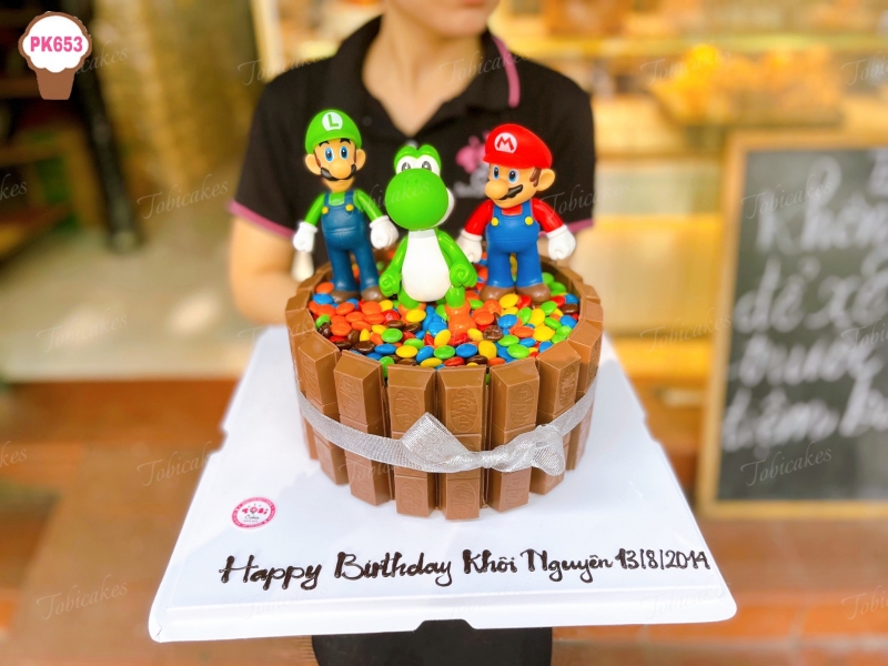 PK653 - BÁNH SINH NHẬT TRANG TRÍ MARIO KINH ĐIỂN DÀNH CHO CÁC BÉ