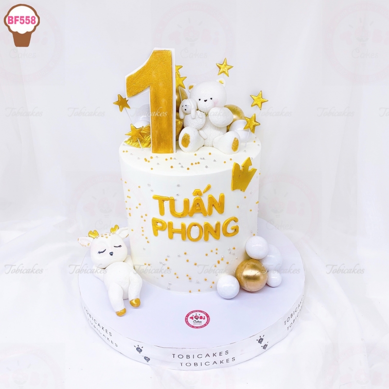 BF558 - BÁNH SINH NHẬT ĐẸP MỪNG THÔI NÔI, ĐẦY THÁNG DÀNH CHO CÁC BÉ YÊU