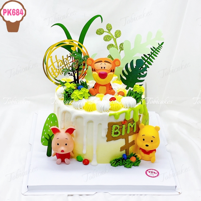 PK684 - BÁNH SINH NHẬT TRANG TRÍ CÁC NHÂN VẬT TRONG PHIM HOẠT HÌNH MY FRIENDS TIGGER & POOH DÀNH CHO CÁC BÉ TRAI, BÉ GÁI