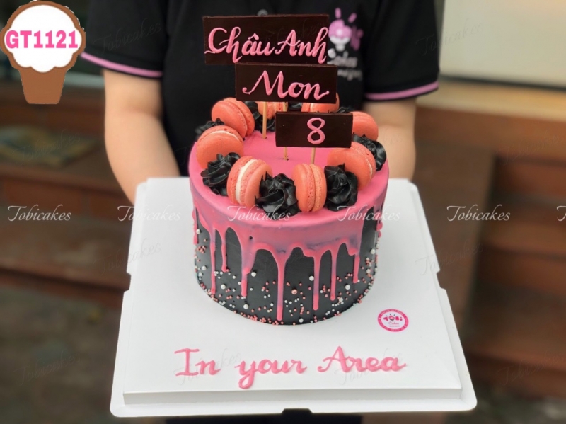 GT1121 - BÁNH SINH NHẬT TRANG TRÍ PHONG CÁCH BLACKPINK CỰC NGẦU