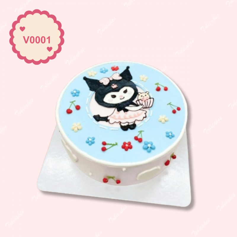 V0001 - BÁNH VẼ HÌNH KUROMI DỄ THƯƠNG