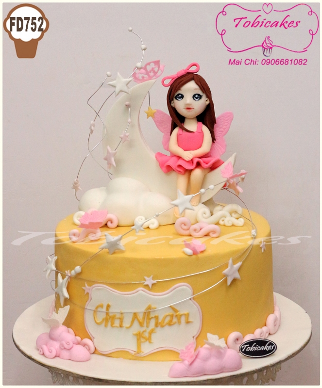 BÁNH SINH NHẬT TẠO HÌNH BÚP BÊ TIÊN DỄ THƯƠNG