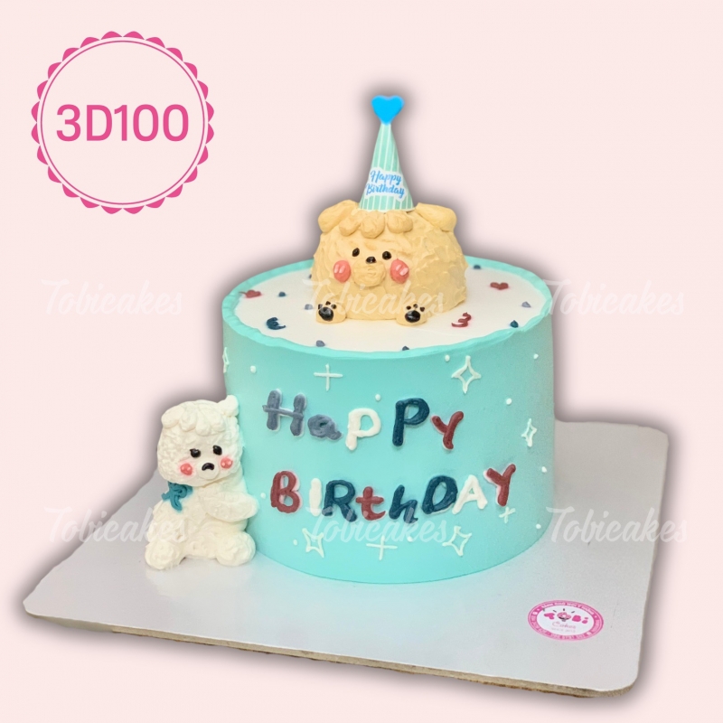 3D100 - BÁNH 3D GẤU NGỘ NGHĨNH
