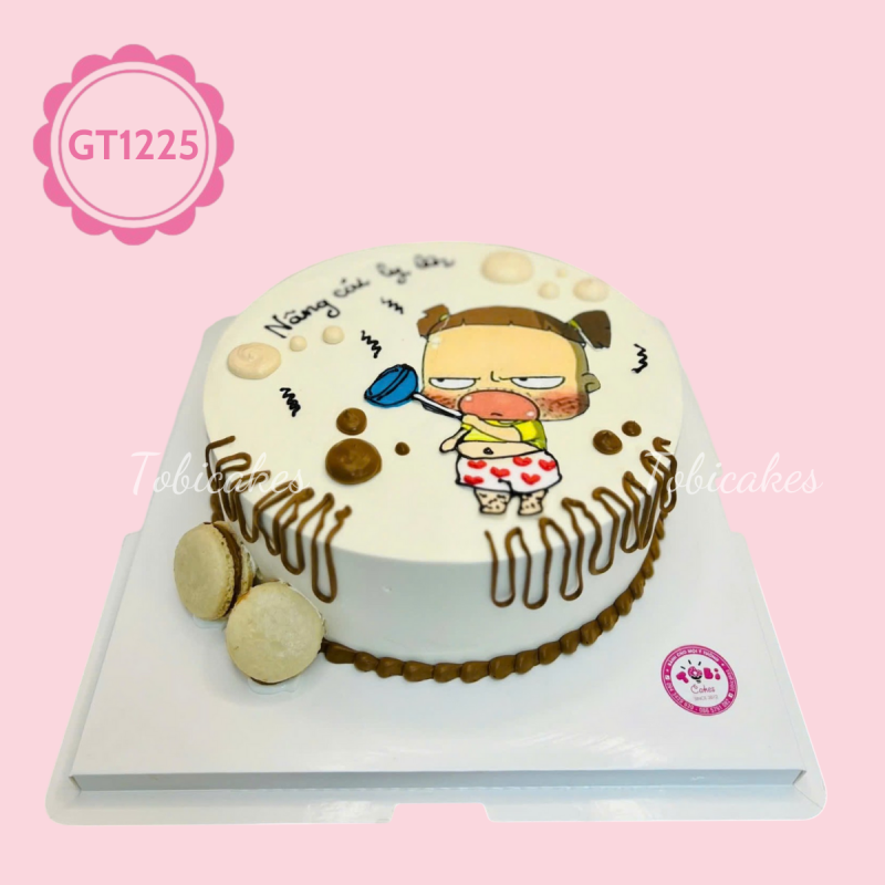 GT1225 - Bánh sinh nhật Quỳnh Aka hơi quạo nhưng ai cũng iu