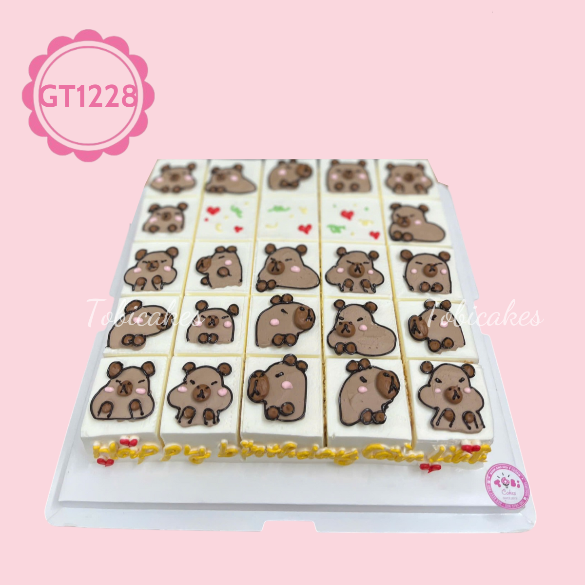 – Bánh sinh nhật Capybara Mỗi Miếng Một Cảm Xúc