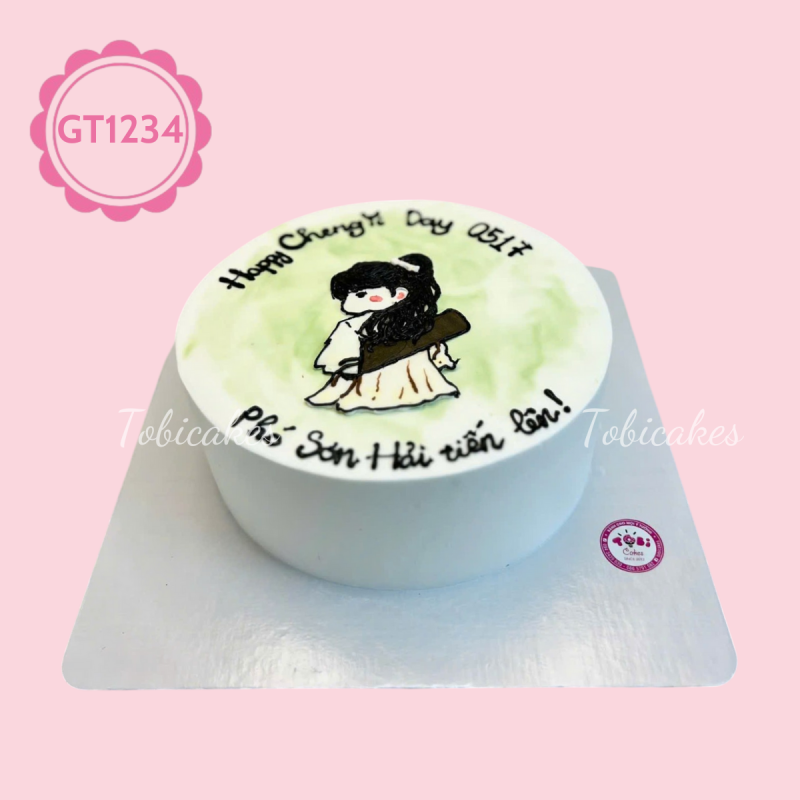 GT1234 – Bánh sinh nhật Kiếm Hiệp chibi đáng yêu