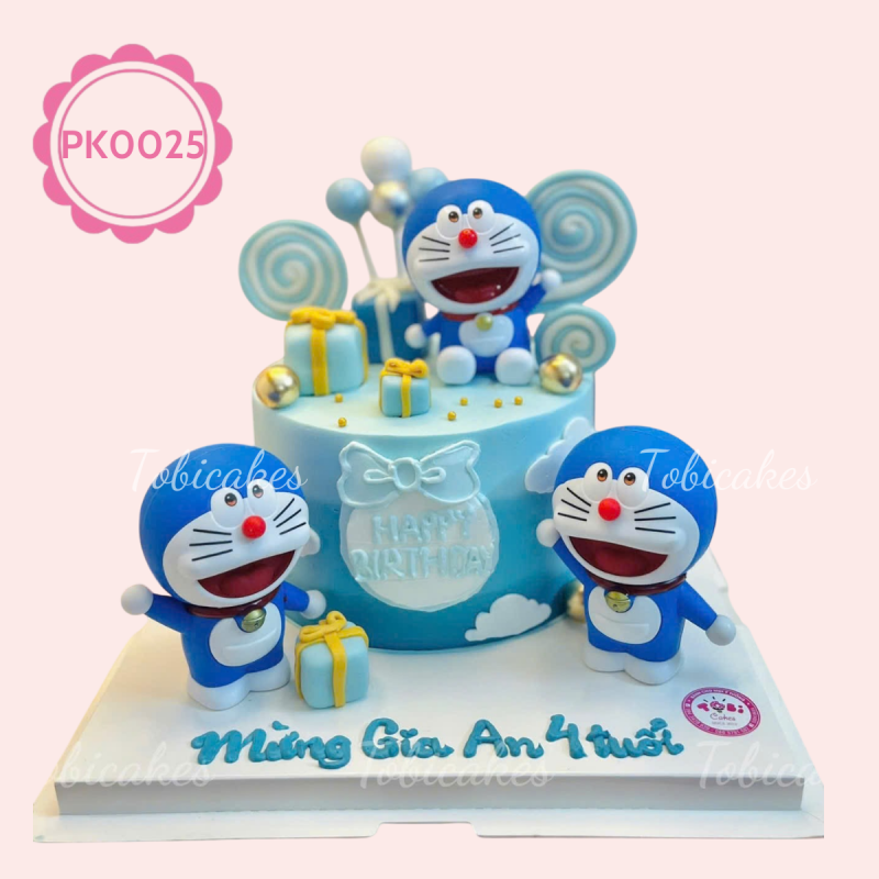 PK0025 - Bánh sinh nhật Mèo Ú Doraemon Đáng Yêu Siêu Cấp