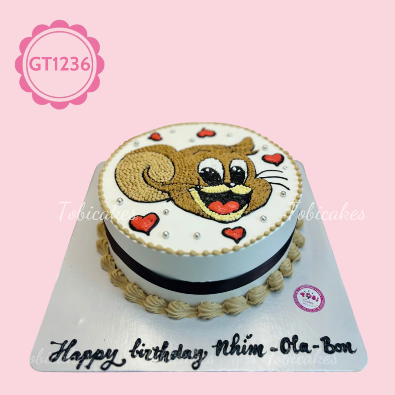 GT1236 – Bánh sinh nhật Chuột Jerry Tuổi Thơ Siêu Đáng