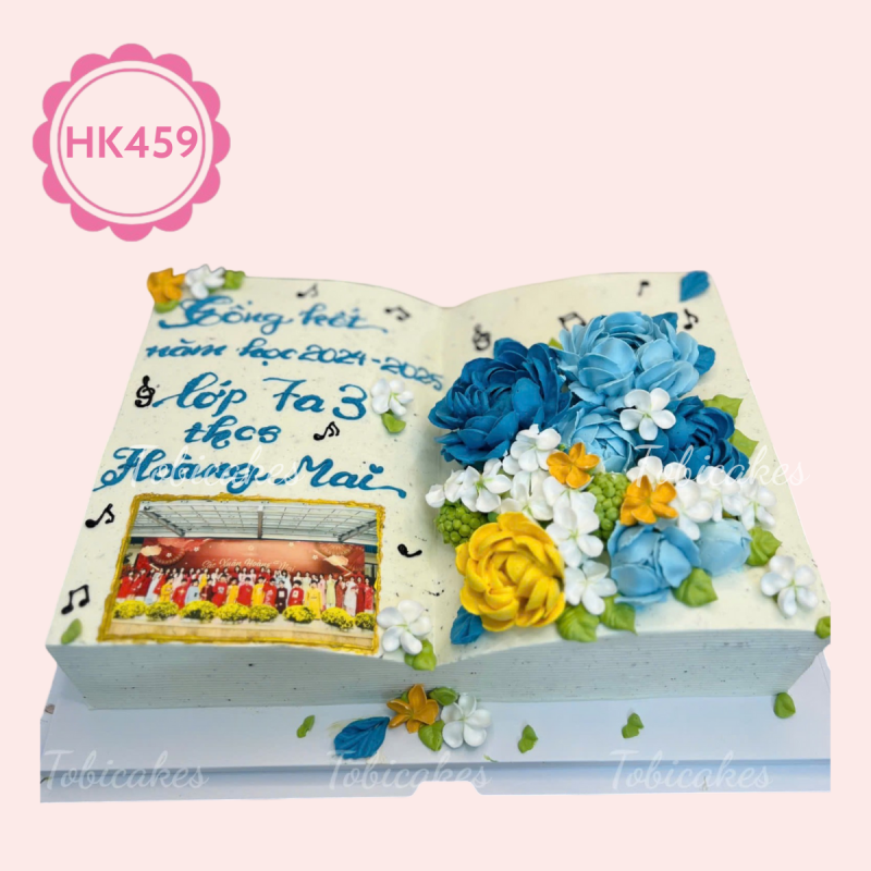 HK459 - Bánh sinh nhật Trang Sách Lưu Bút Chia Tay Năm Học