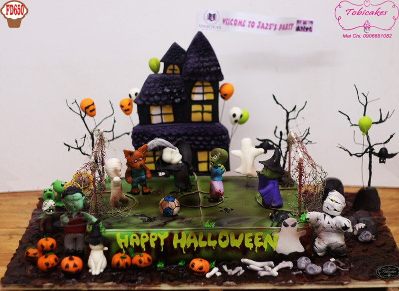 BÁNH SINH NHẬT TRANG TRÍ CHỦ ĐỀ HALLOWEEN