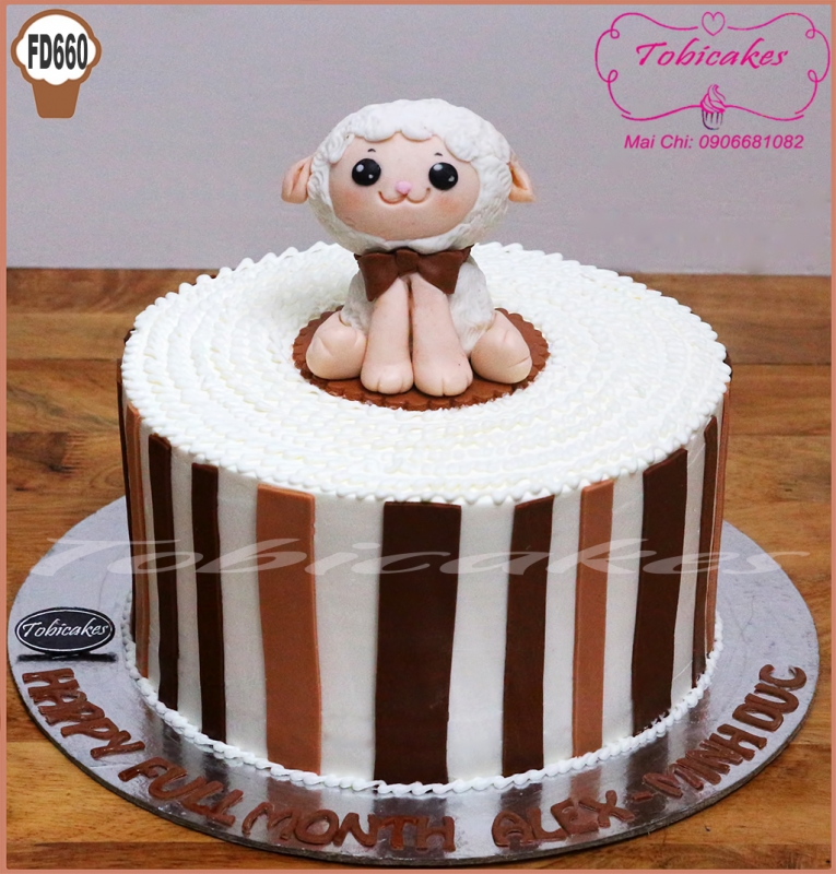 BÁNH SINH NHẬT TẠO HÌNH CHÚ CỪU CON