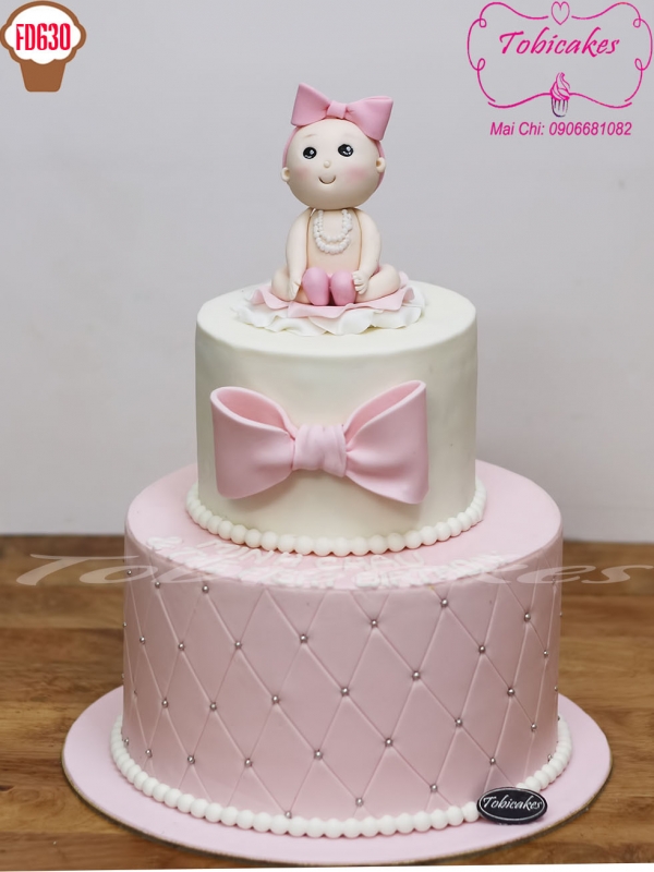 BÁNH SINH NHẬT TẠO HÌNH BÉ GÁI ĐÁNG YÊU