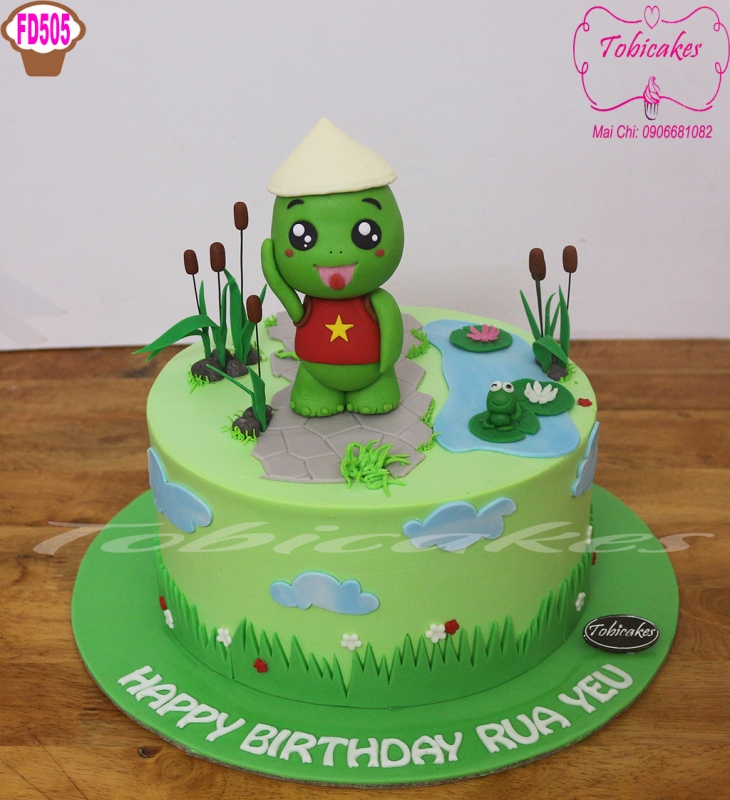 BÁNH SINH NHẬT TẠO HÌNH CHÚ RÙA CUTE