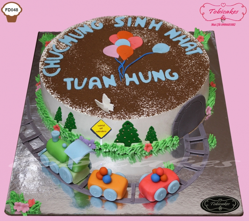BÁNH SINH NHẬT TRANG TRÍ HÌNH ĐOÀN TÀU NHỎ