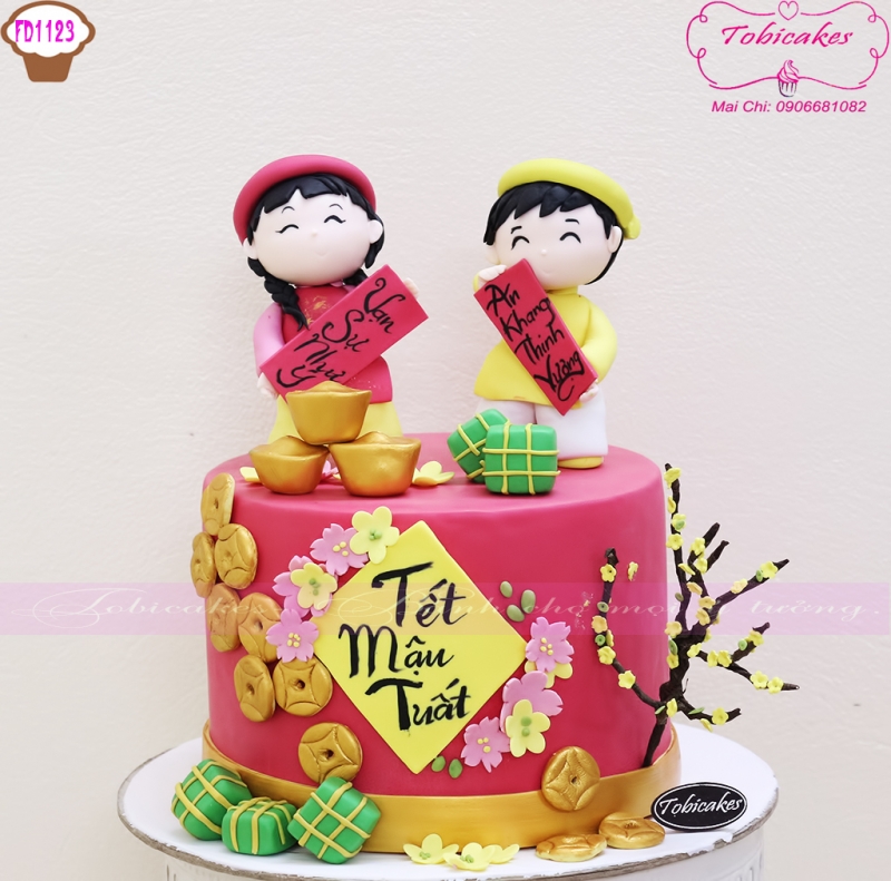[FD1123] BÁNH SINH NHẬT TRANG TRÍ CHỦ ĐỀ MỪNG TẾT