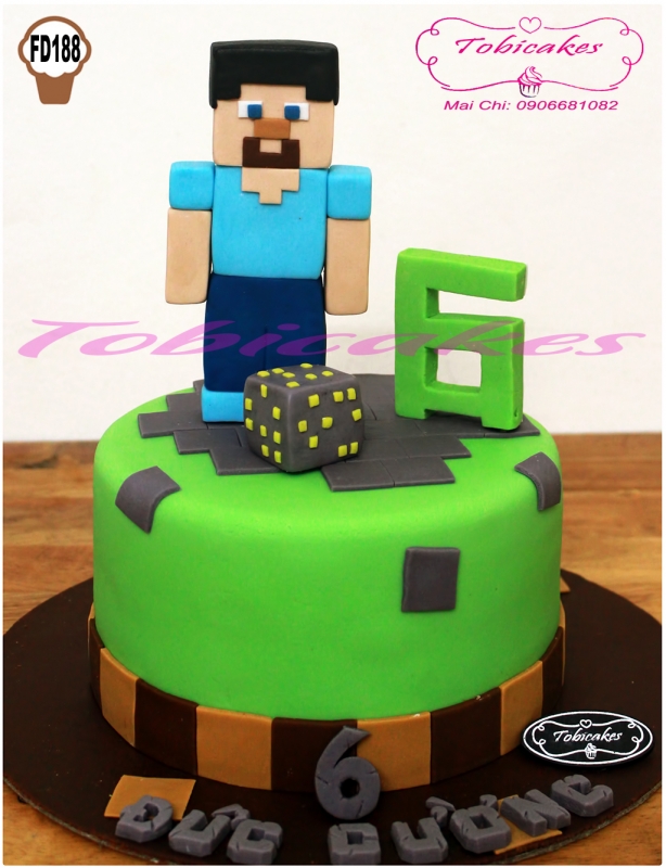 BÁNH SINH NHẬT TẠO HÌNH NHÂN VẬT TRONG GAME MINECRAFT