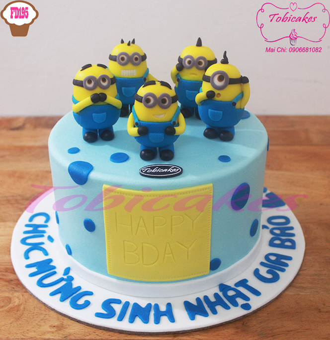 BÁNH SINH NHẬT TẠO HÌNH ĐỘI QUÂN MINION