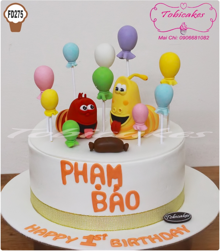 [FD275] BÁNH SINH NHẬT TẠO HÌNH NHÂN VẬT PHIM HOẠT HÌNH LARVA